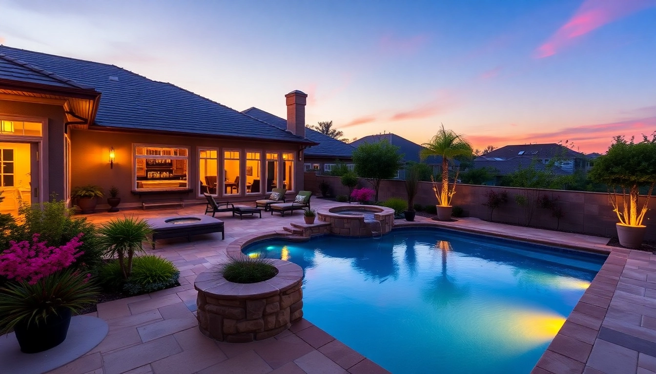 Enhance your outdoor space with stunning Hardscapes & Pools featuring elegant landscaping and inviting designs.