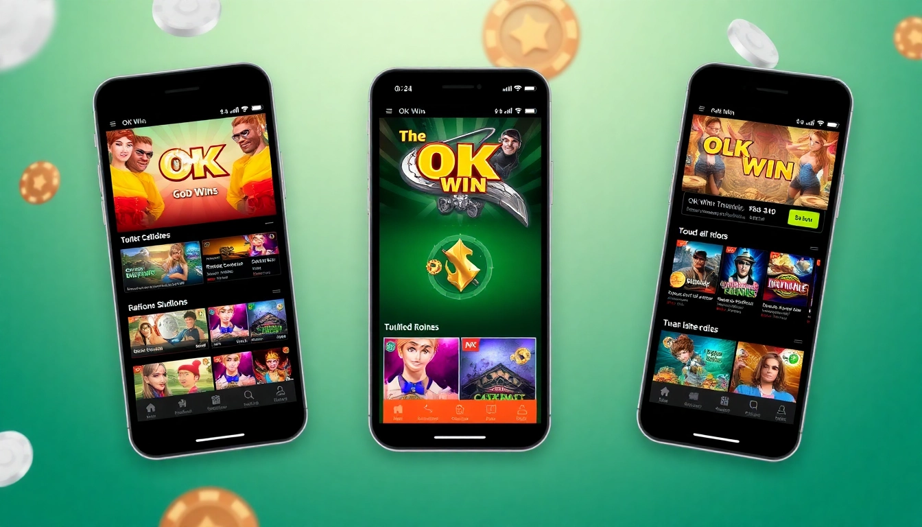 Engage with the exciting ok win app, showcasing vibrant game features and user-friendly interface.