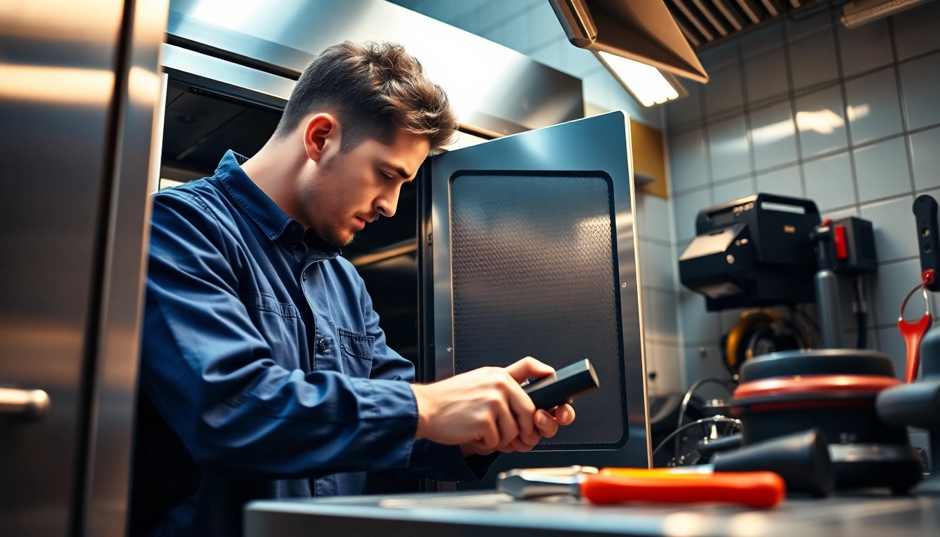 Inspecting a broken chef base repair unit with high-end tools and accessories.