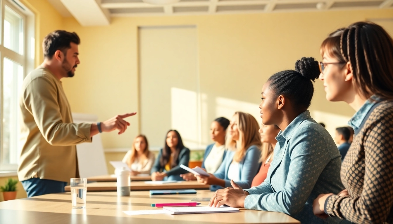 Engaged learners in a professional setting studying for the level 5 diploma in leadership and management for residential childcare answers.