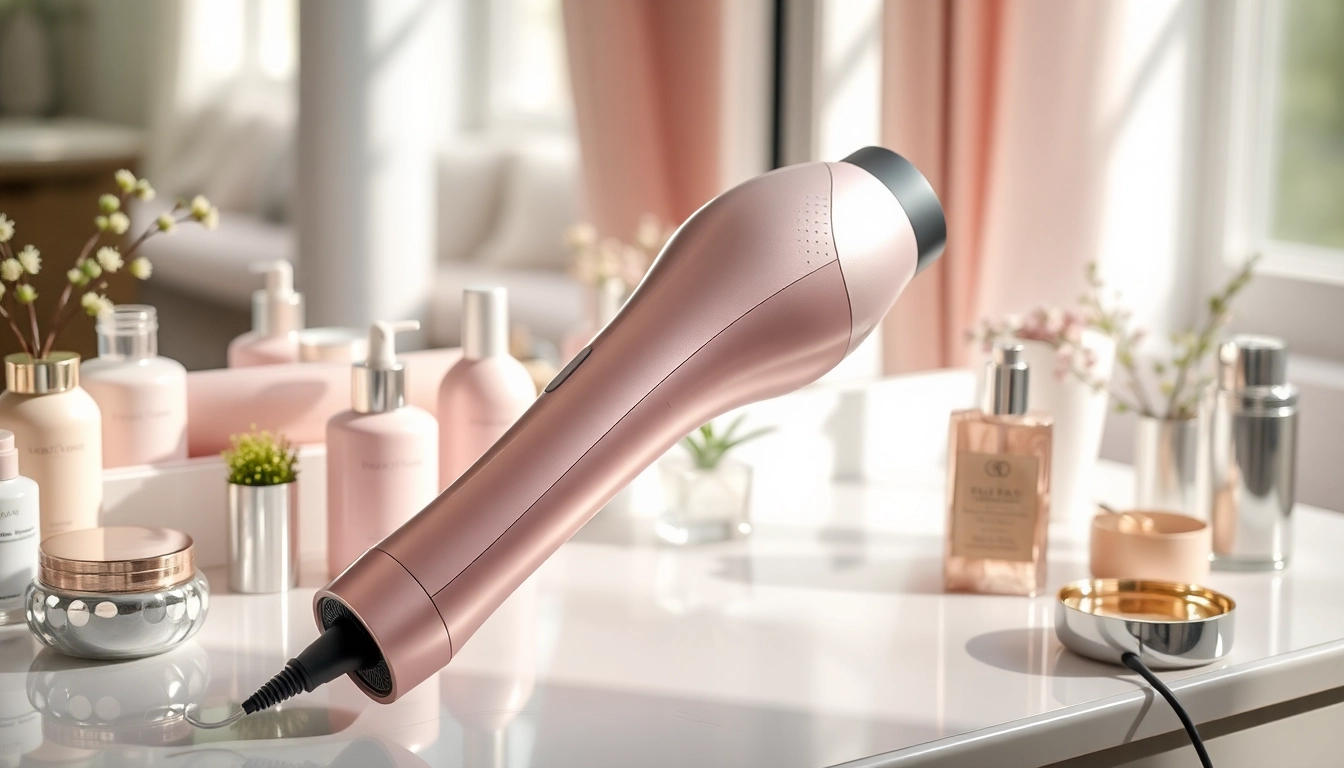 Elevate your hair game with the sleek Styler hair dryer featuring modern design.
