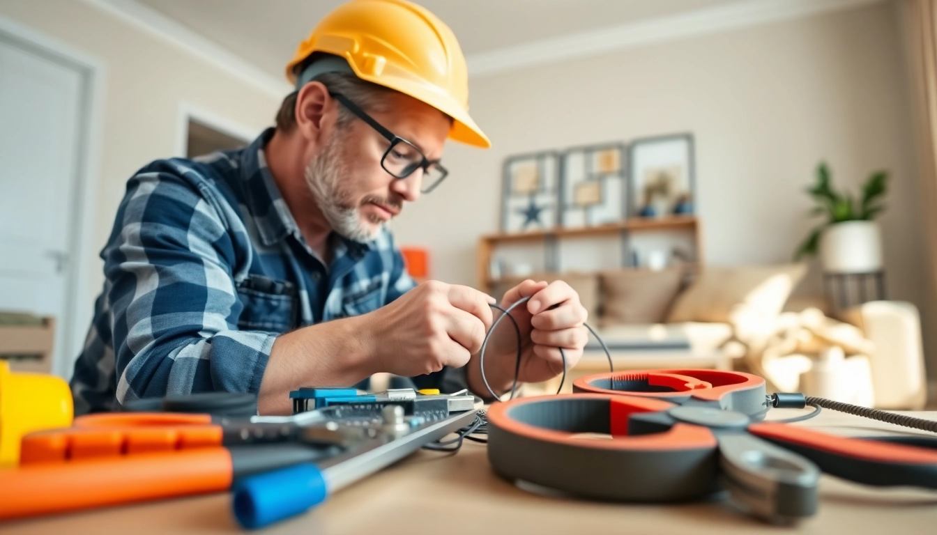 Delivering reliable Electrical Service with a skilled electrician in a well-lit home