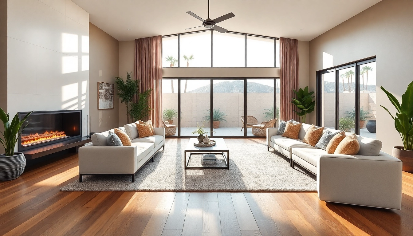 Stunning interior view of a remodeled home in Palm Springs showcasing elegant design.