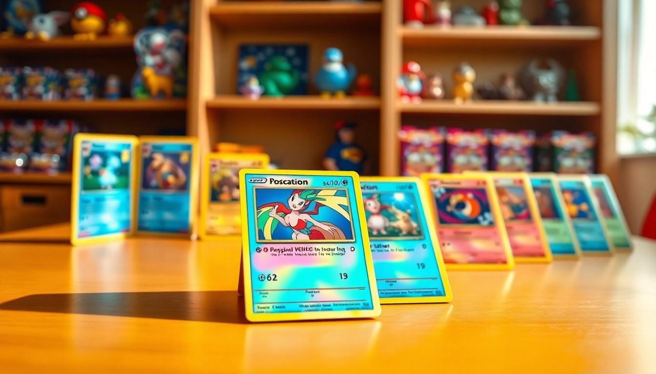 Explore real pokemon cards arranged beautifully to showcase their vibrant designs on a tabletop.
