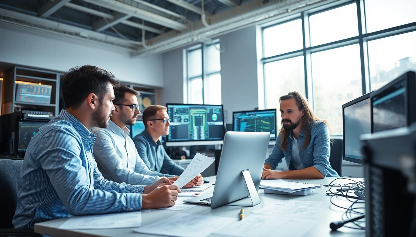 Effizienter Penetrationstest durch Fachleute in einem modernen Büro