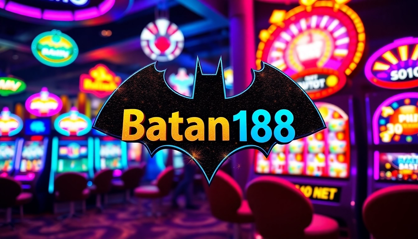 Menarik perhatian dengan batman138 rtp di logo yang bersinar pada mesin slot yang cerah.