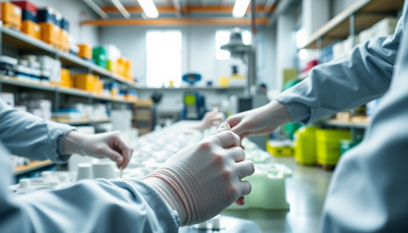 Technicians applying infusion resins in a high-tech workshop for composite manufacturing.