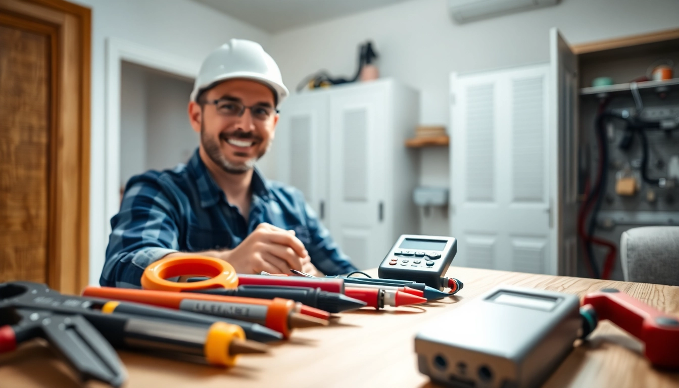 Trustworthy Electrical Contractor Clearwater offering services with friendly professional in action.