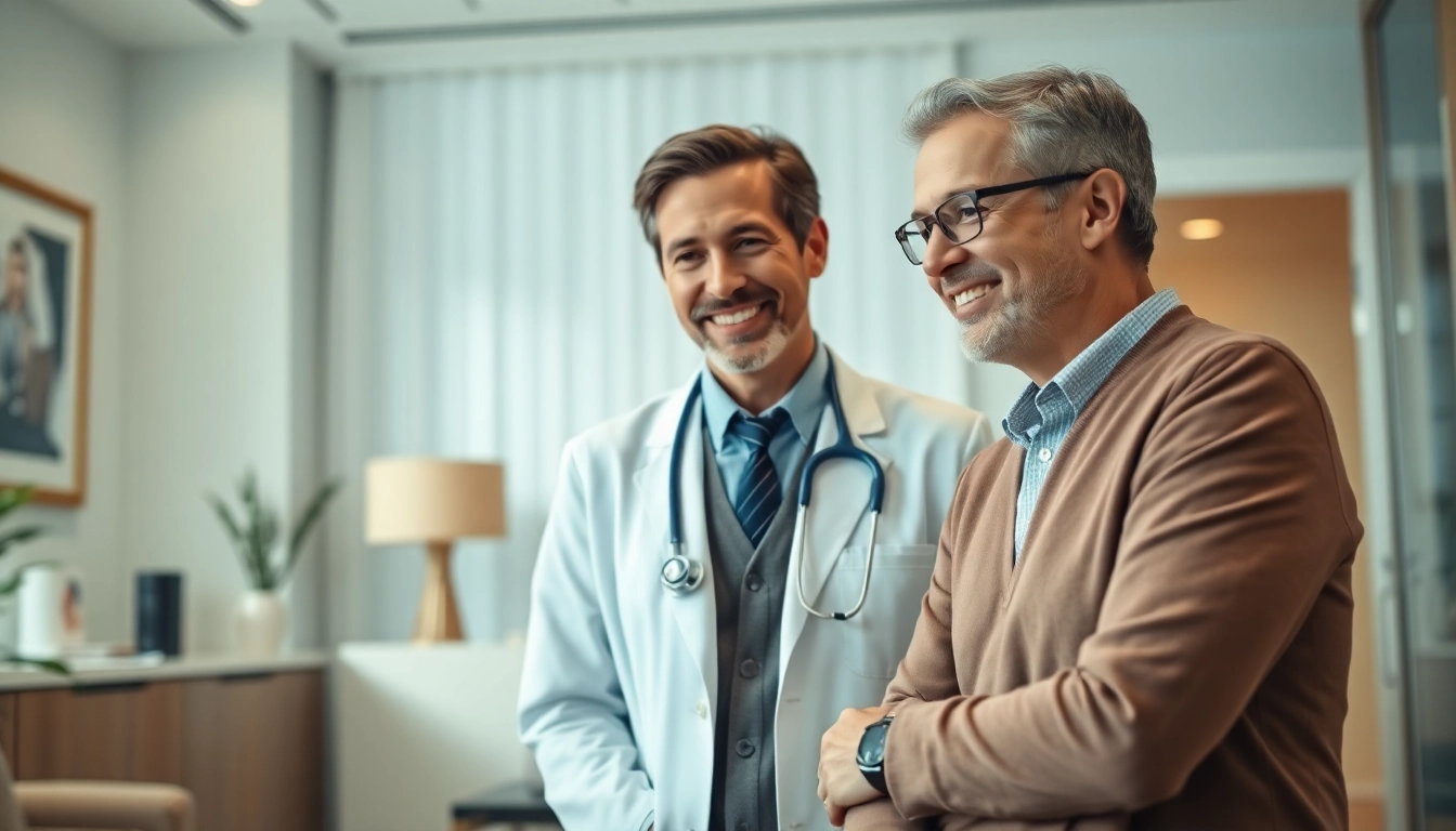 Concierge medicine las vegas service showcasing a doctor providing personalized care in a warm setting.