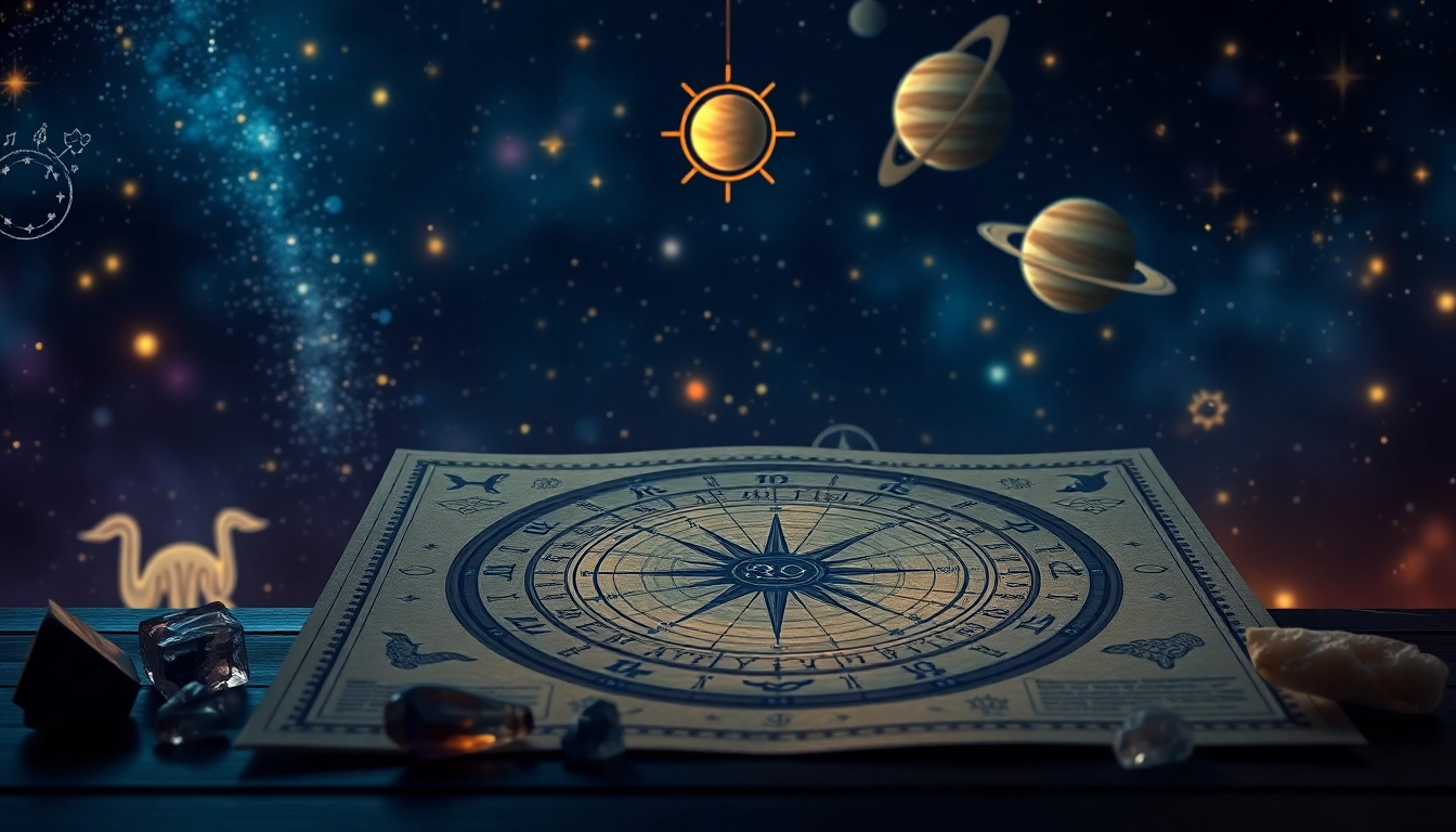 Erhalten Sie persönliche Horoskope durch die Betrachtung astrologischer Symbole und eines Geburtshoroskops.
