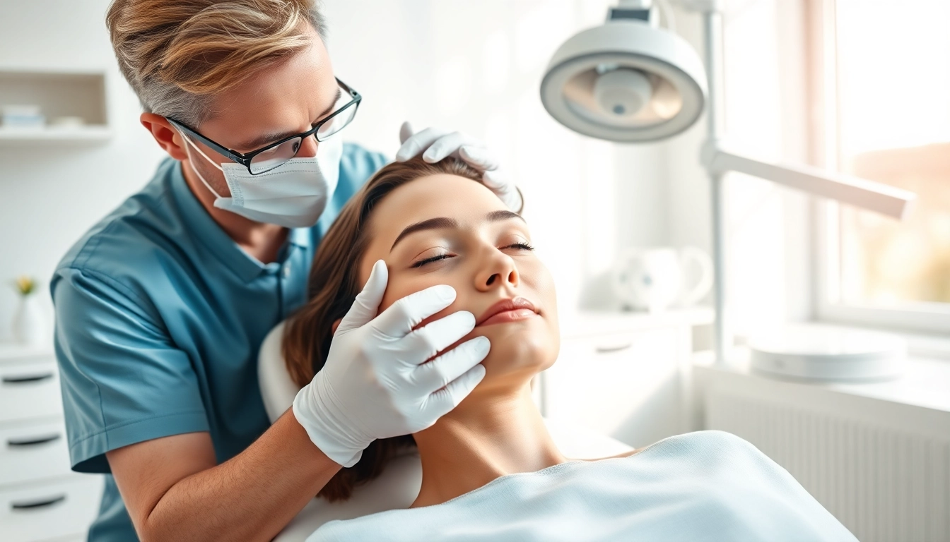 Highlighting the beauty of facial balancing with fillers through a professional treatment scene.