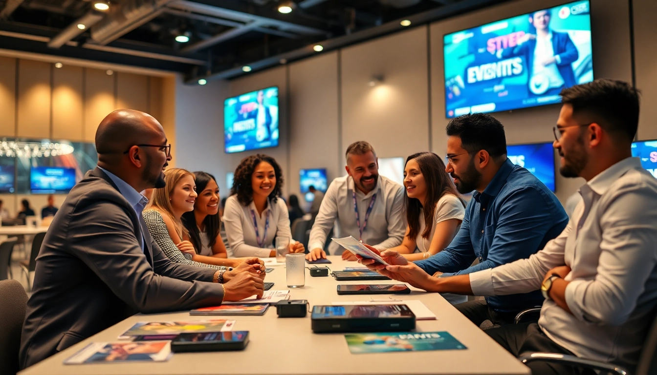 Events agency Singapore team planning a vibrant conference setup with collaboration and creativity.