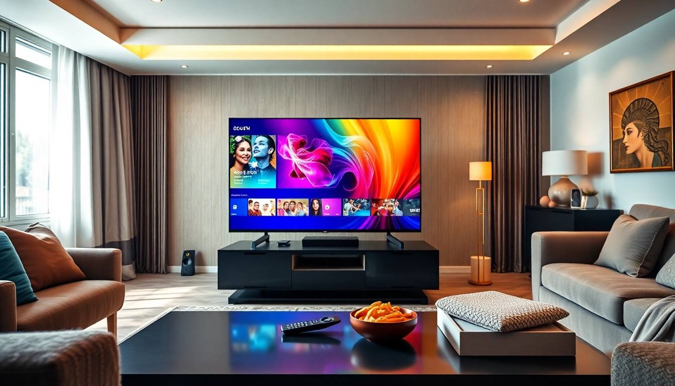 Maximisez votre expérience avec un abonnement iptv sur un grand écran téléviseur moderne.