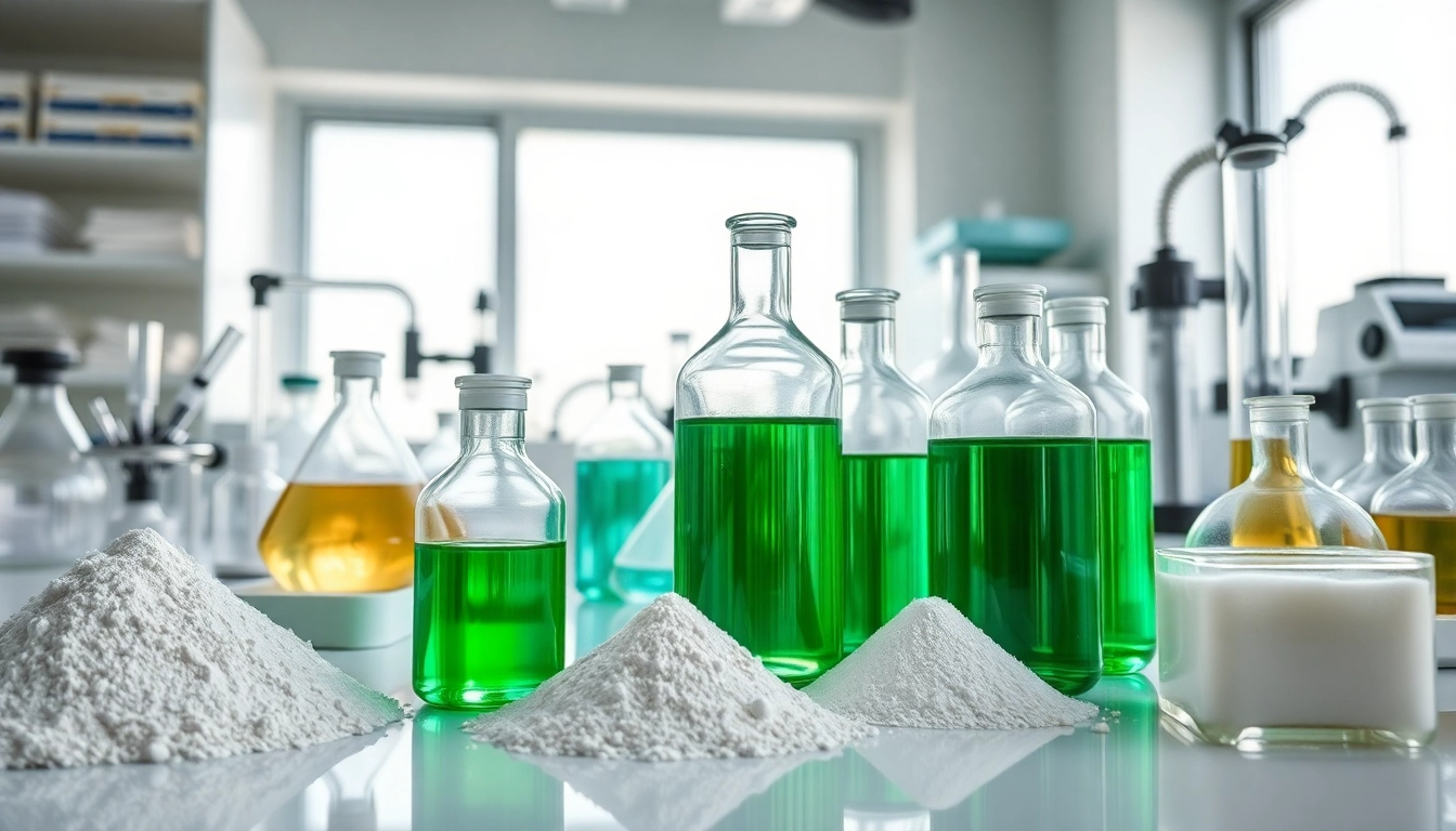 Investigating cellulose ethers in a modern laboratory with glassware and scientific equipment.