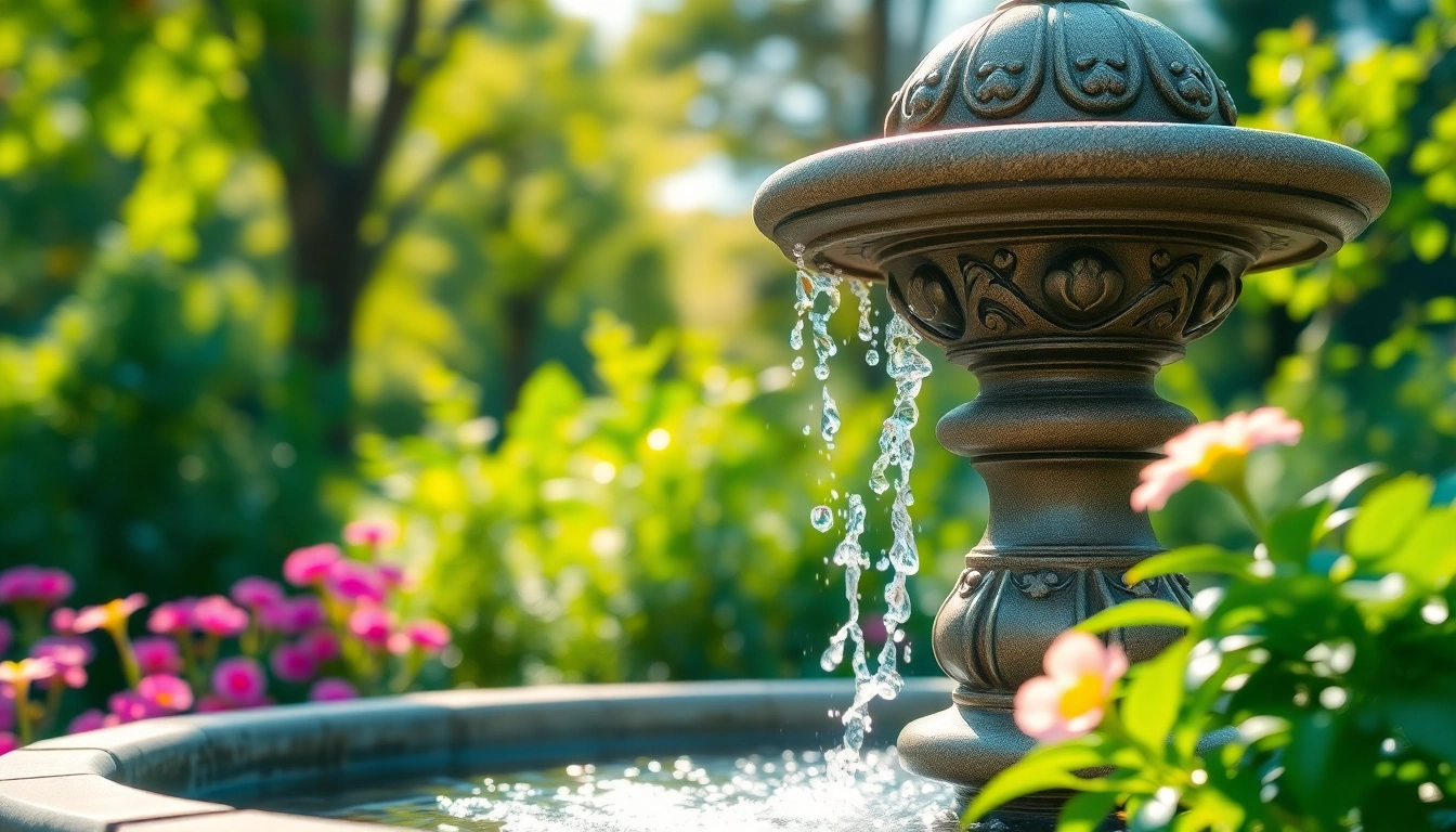 Ajoutez une décoration de fontaine accueillante dans votre jardin avec ce cadre apaisant.