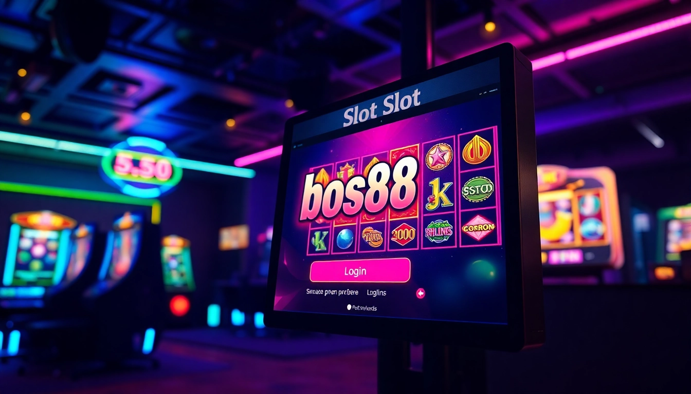 Masuk ke bos88 login Slot dengan antarmuka permainan slot yang menarik dan grafis yang memikat.