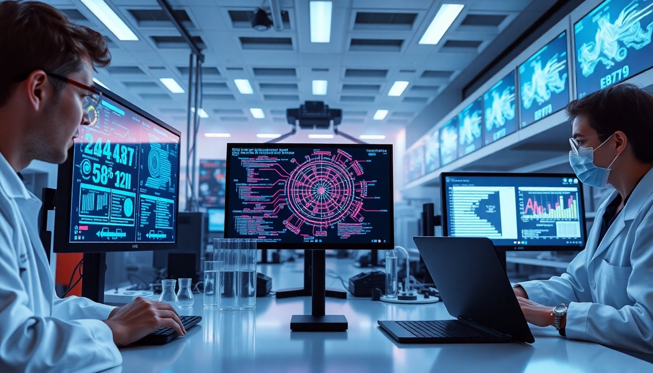 Showcase of AI hallucination testing environment revealing intricate data analysis and technology.