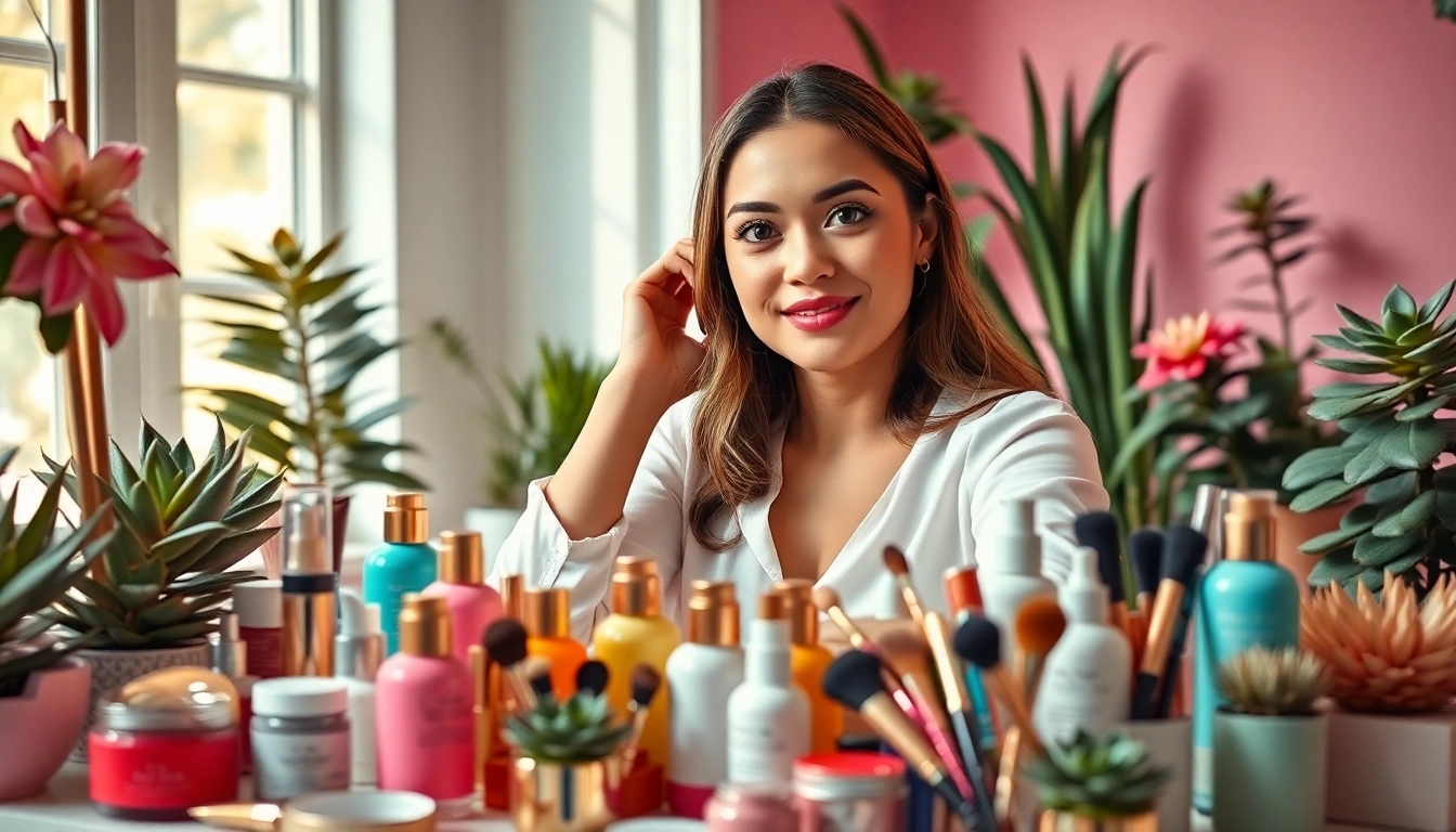 Explore skincare tips and beauty insights at https://cosmeticsarenas.com with vibrant cosmetics display.