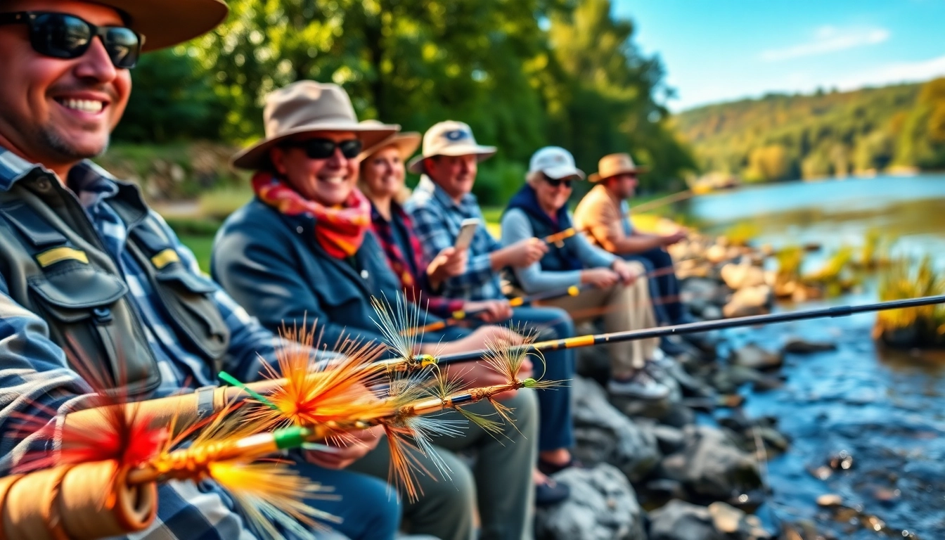 Catch the excitement of a Fly fishing kit in action by a beautiful river.