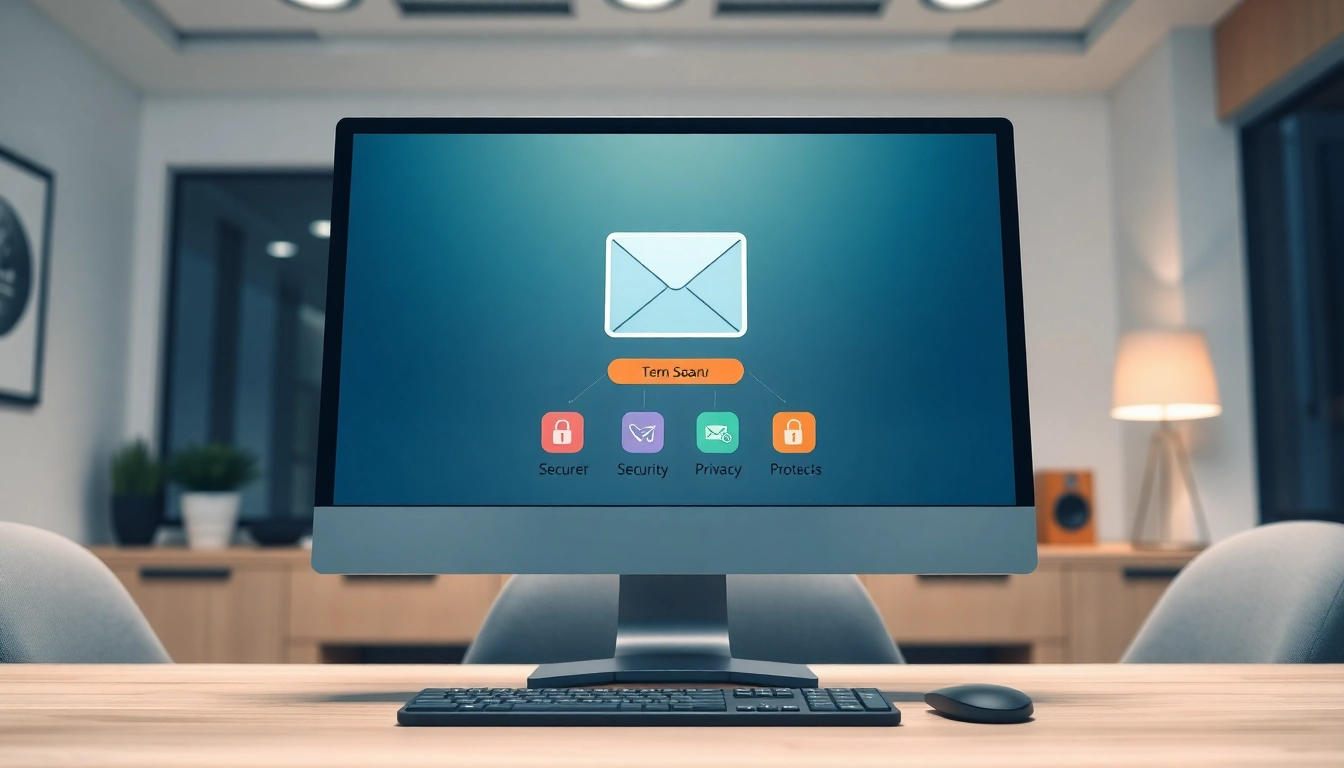 Secure temp email service interface showcasing ease of use and privacy protection.